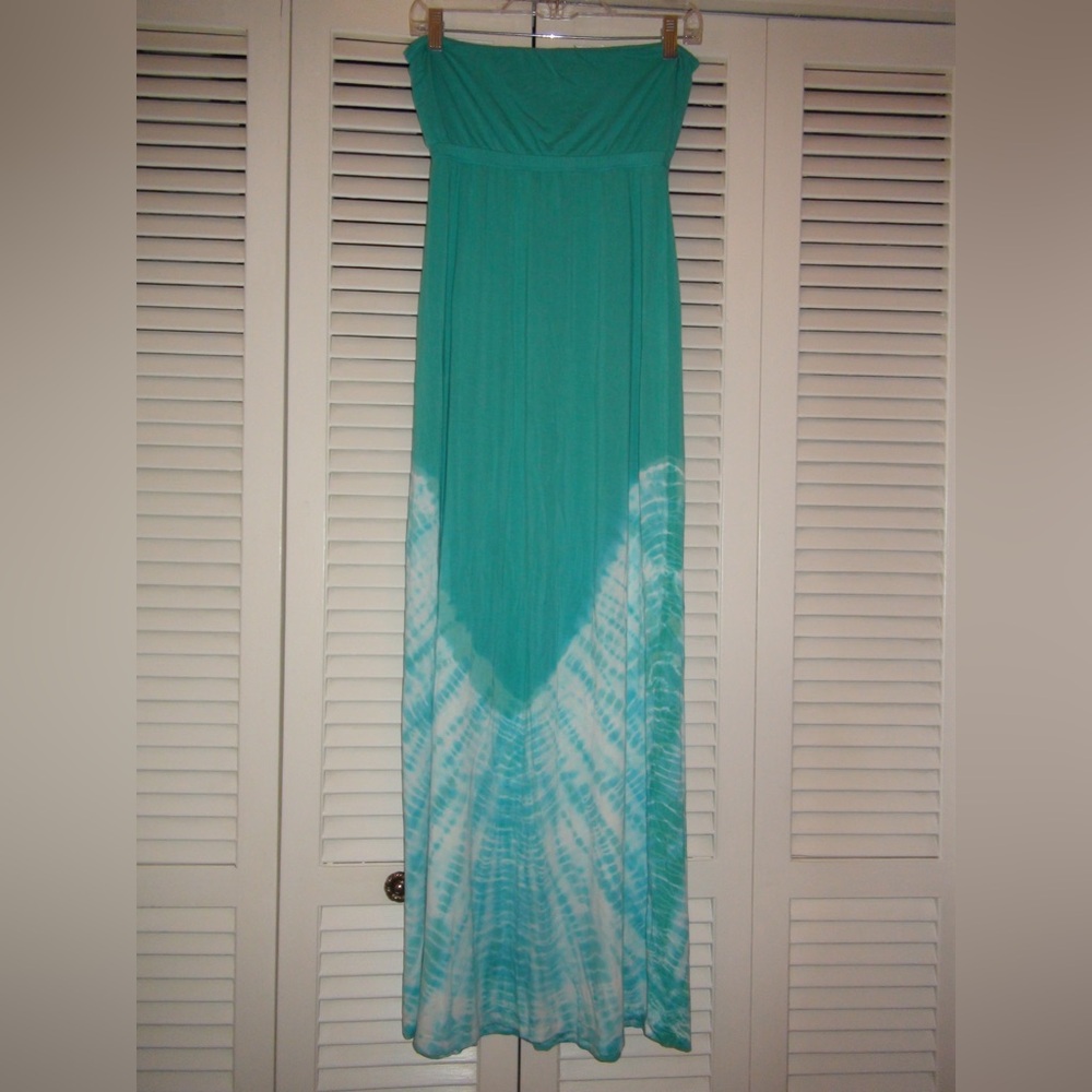 Gypsy 05 Strapless Tie Dye Maxi Dress